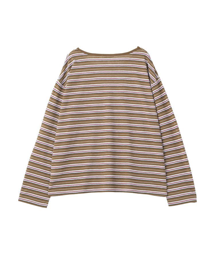 Green Parks「シアーカットマルチボーダープルオーバー」|Tシャツ・カットソー|