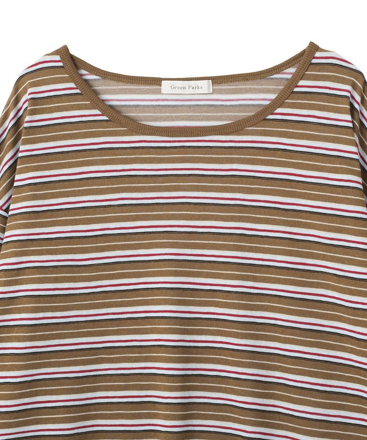 Green Parks「シアーカットマルチボーダープルオーバー」|Tシャツ・カットソー|