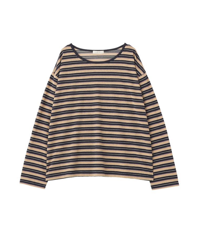 Green Parks「シアーカットマルチボーダープルオーバー」|Tシャツ・カットソー|