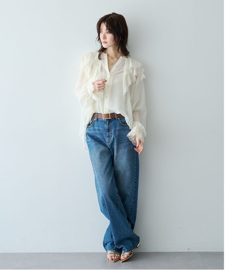 YECCA VECCA「ルーズストレートデニム」|デニム|