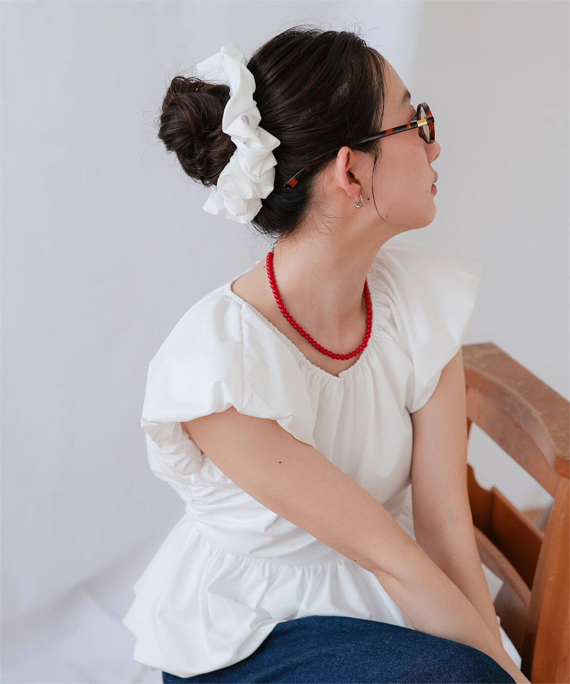 miette「シュシュセットバルーンブラウス」|シャツ・ブラウス|