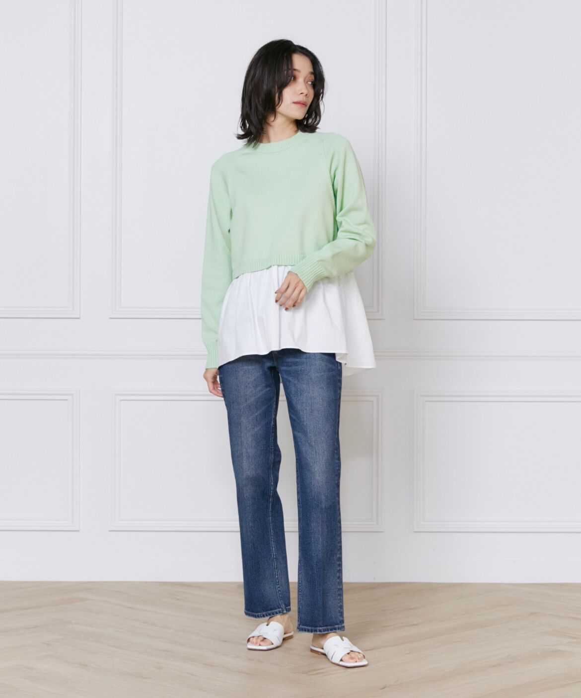 INED「《SUPERIOR CLOSET》Celeryフルレングスデニム《Healthy DENIM》」|デニム|