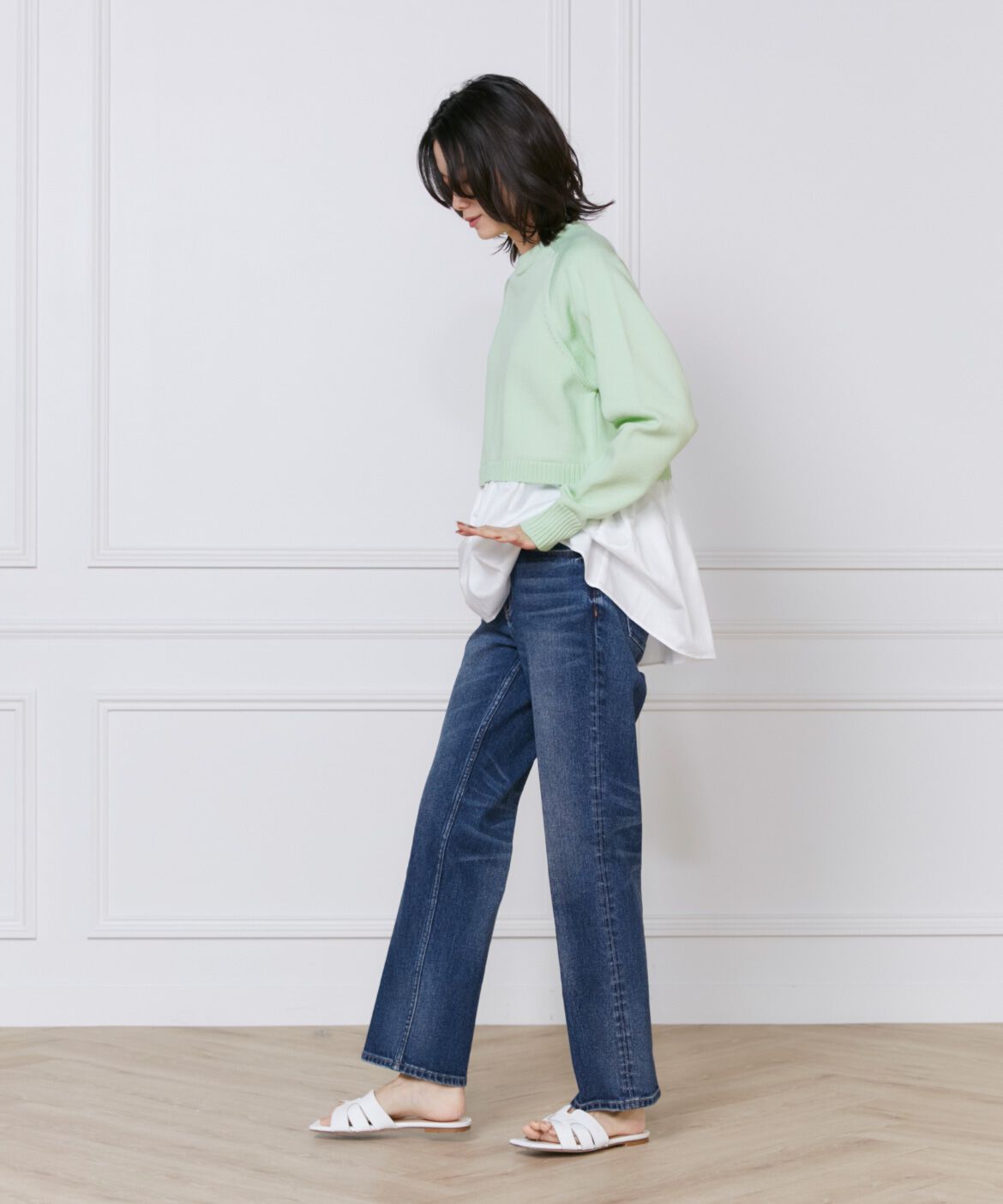 INED「《SUPERIOR CLOSET》Celeryフルレングスデニム《Healthy DENIM》」|デニム|
