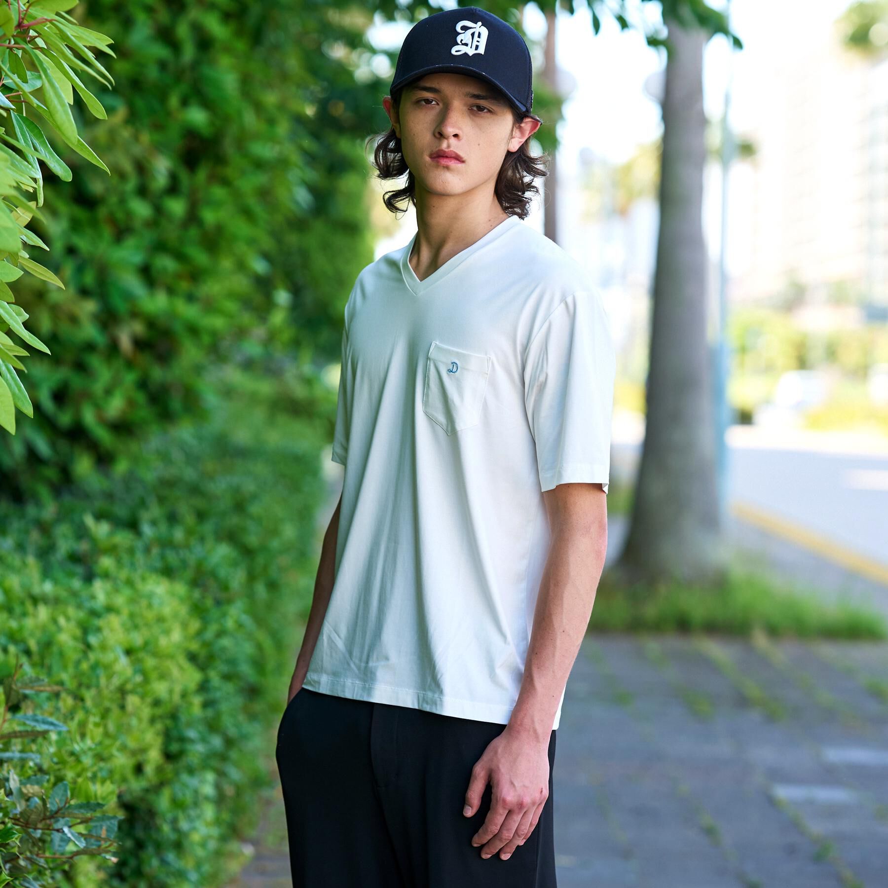 DRESSTERIOR「VネックインナーTシャツ」|Tシャツ・カットソー|