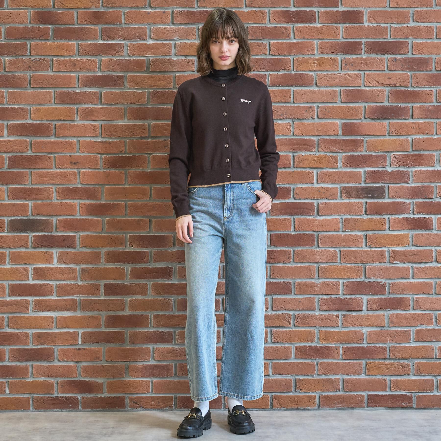DRESSTERIOR「ゼニアバル―ファキャッシュウールクルーネックカーディガン」|カーディガン|