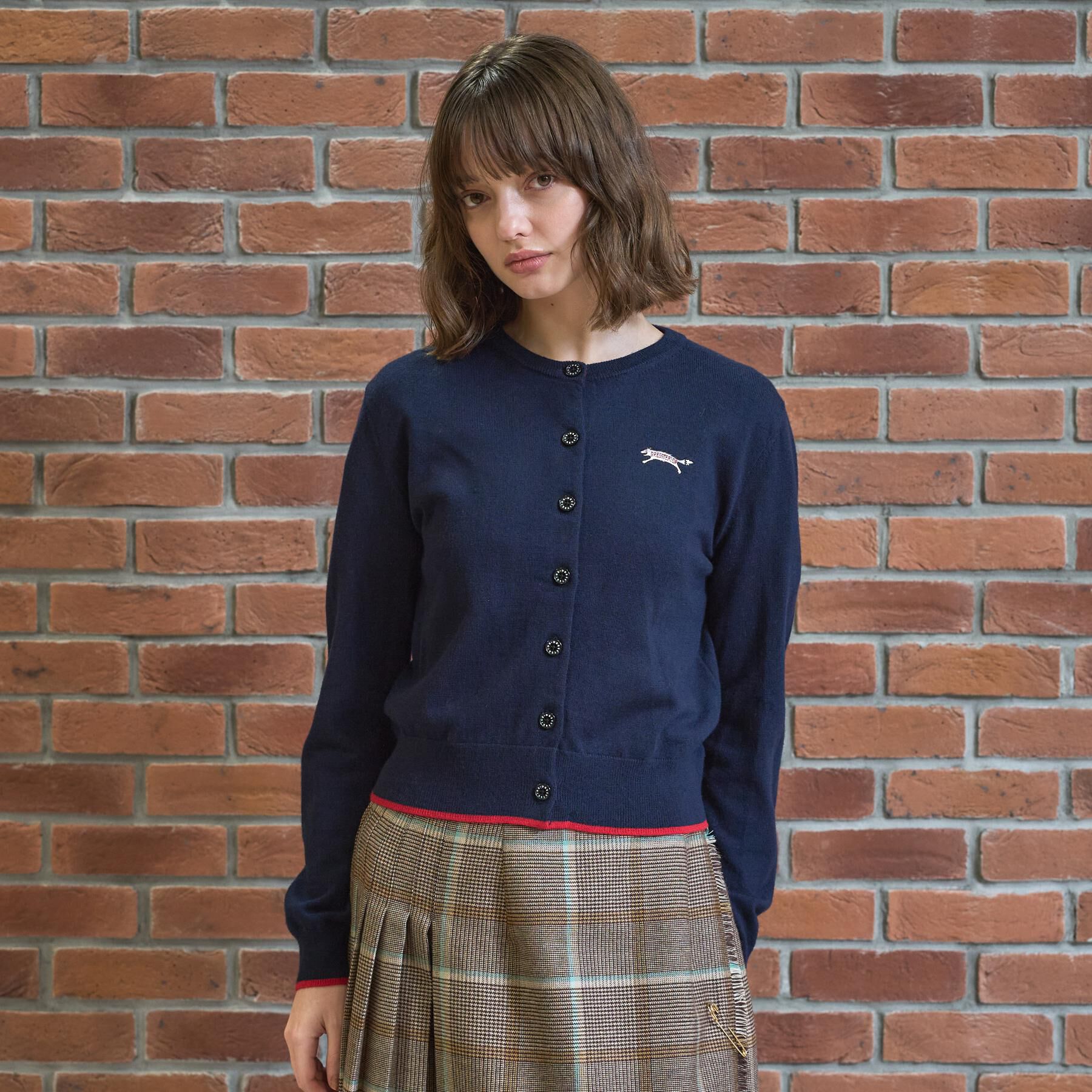 DRESSTERIOR「ゼニアバル―ファキャッシュウールクルーネックカーディガン」|カーディガン|
