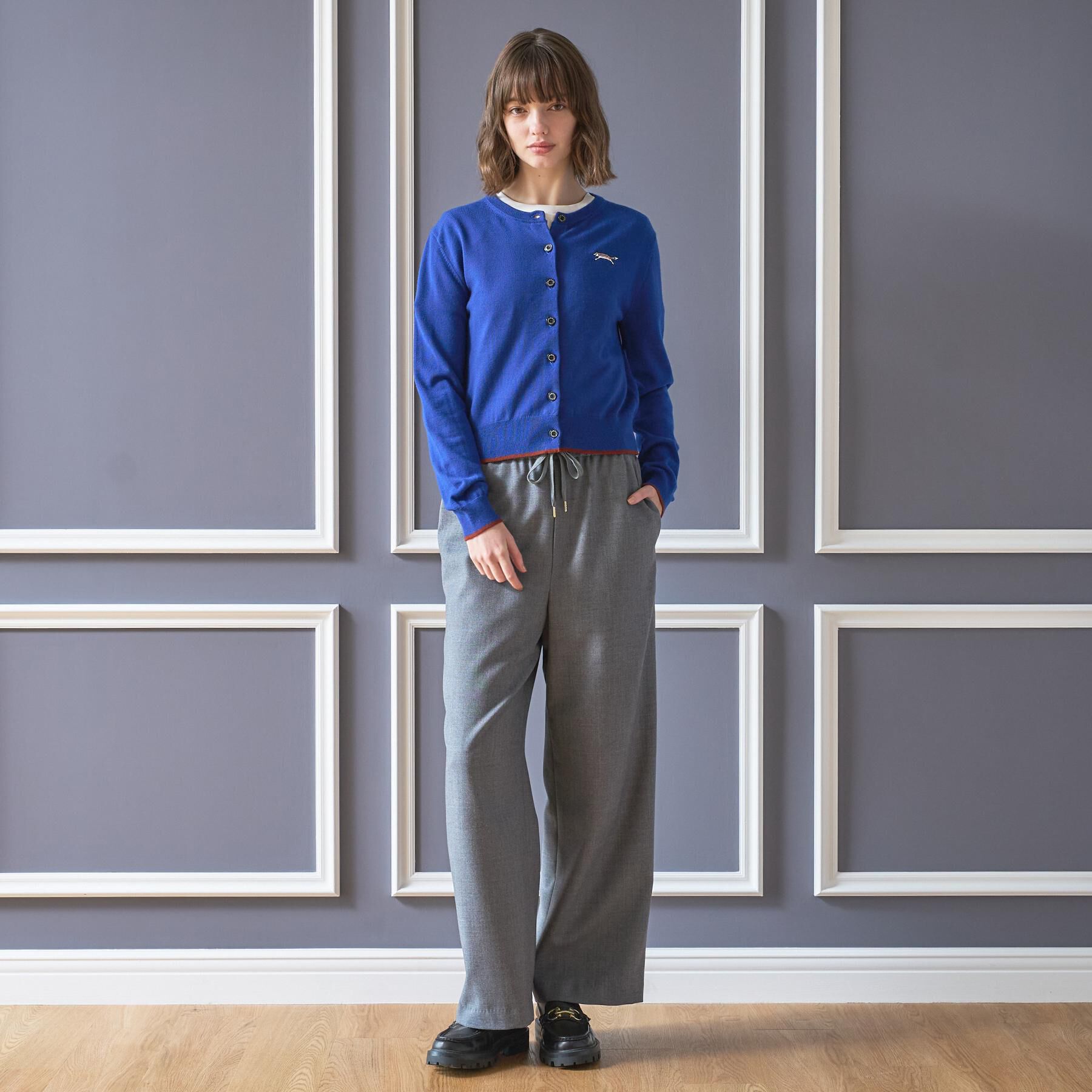 DRESSTERIOR「ゼニアバル―ファキャッシュウールクルーネックカーディガン」|カーディガン|