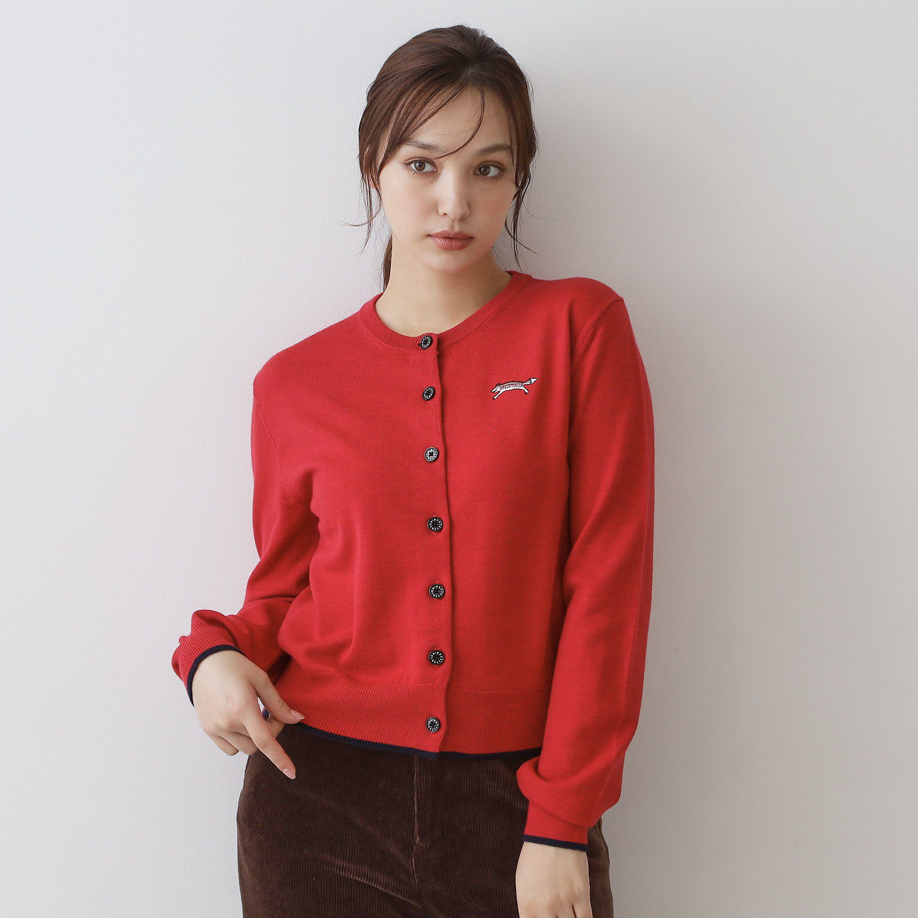 DRESSTERIOR「ゼニアバル―ファキャッシュウールクルーネックカーディガン」|カーディガン|