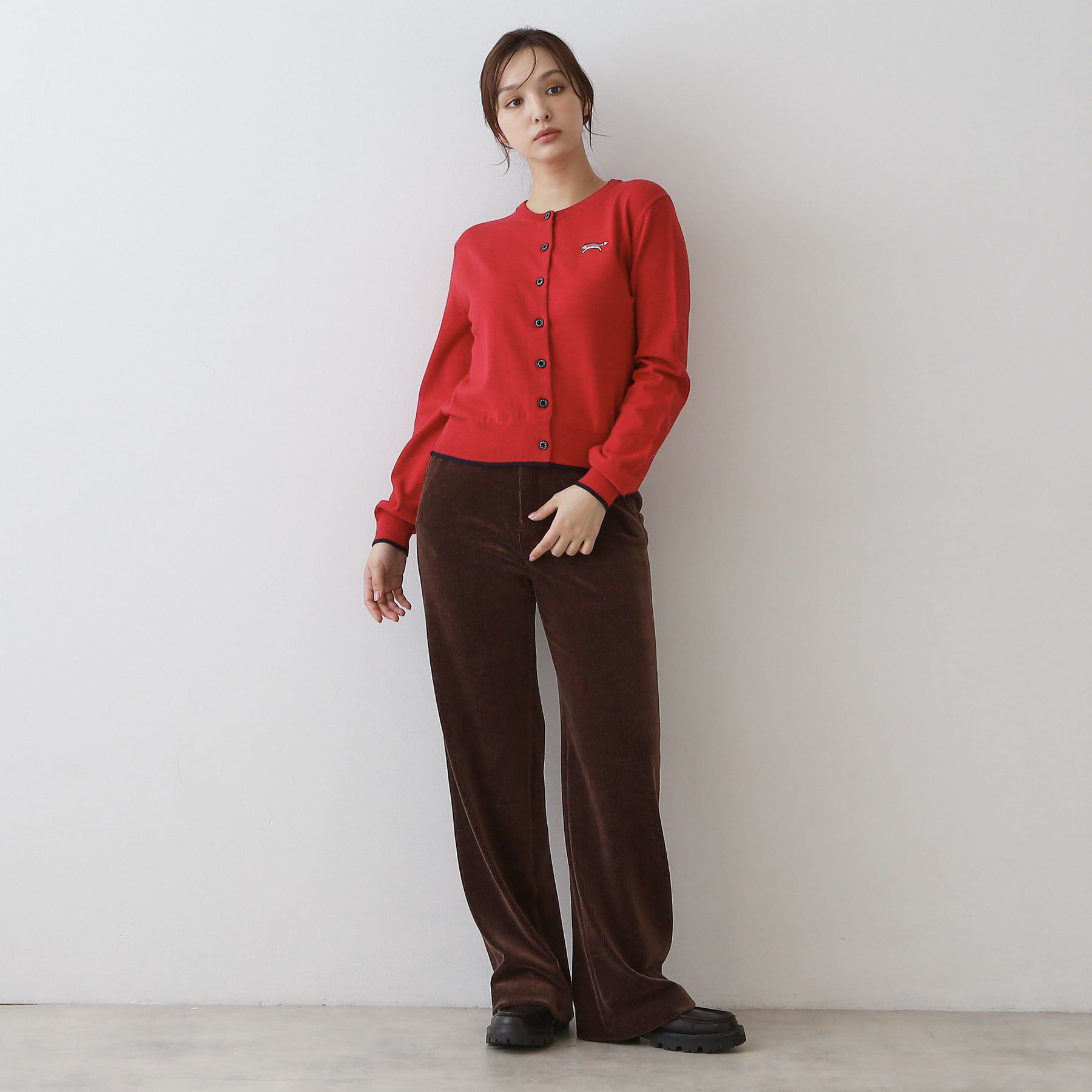 DRESSTERIOR「ゼニアバル―ファキャッシュウールクルーネックカーディガン」|カーディガン|