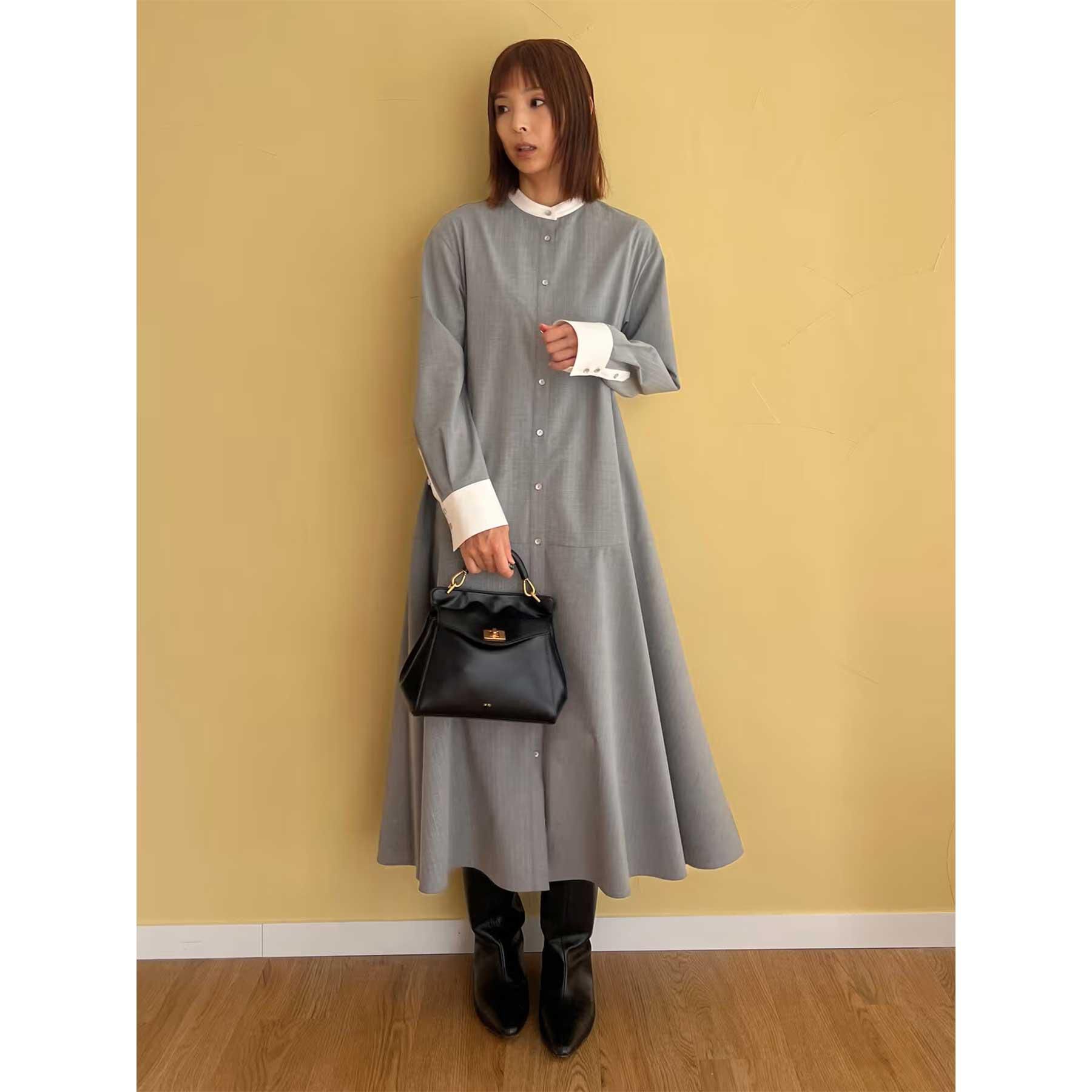 DRESSTERIOR「ウォッシャブルストライプシャツワンピース」|ワンピース|