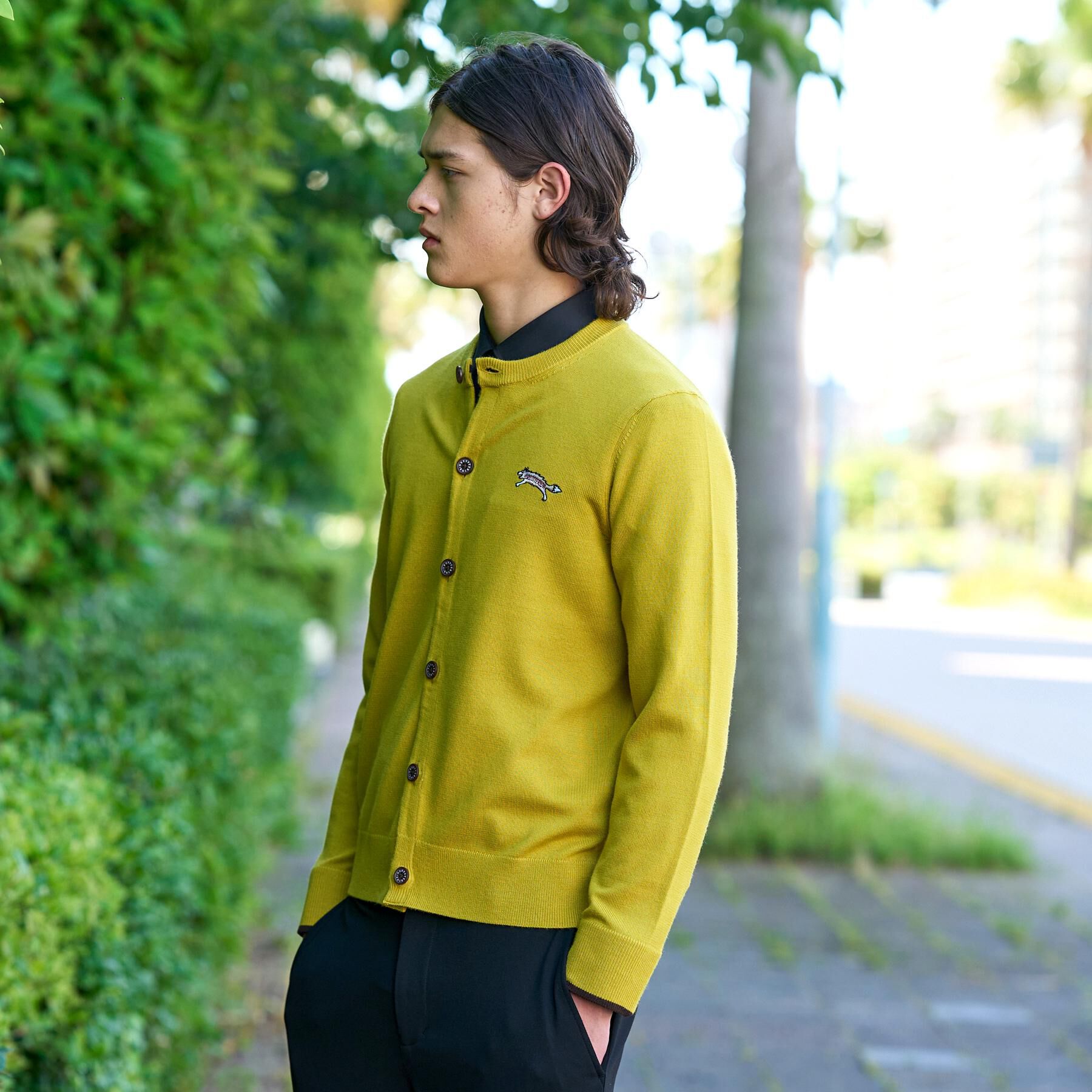 DRESSTERIOR「【7色展開】ゼニアバルーファ キャッシュウール ラウンドネックカーディガン」|カーディガン|