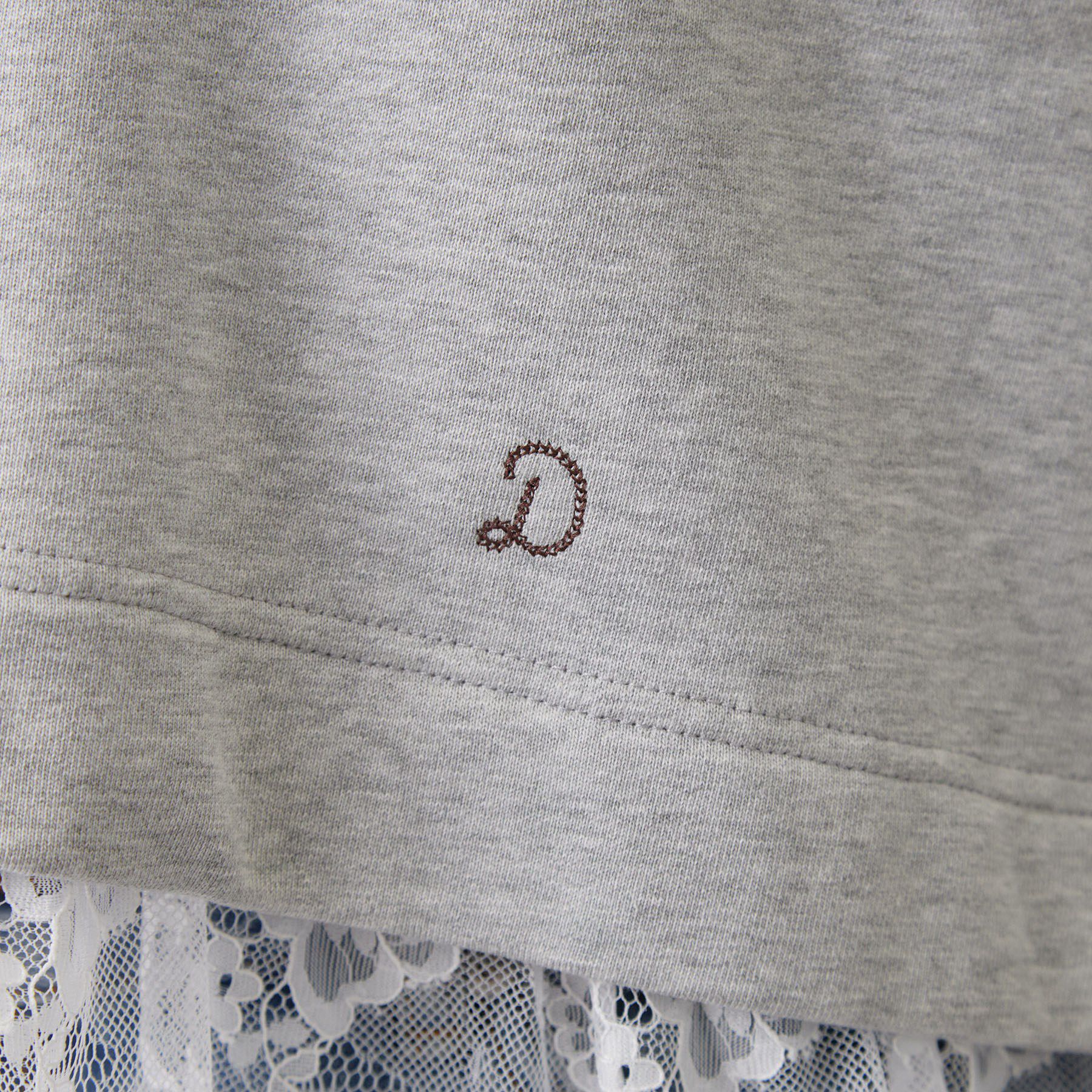 DRESSTERIOR「レースドッキング裏毛プルオーバー」|Tシャツ・カットソー|