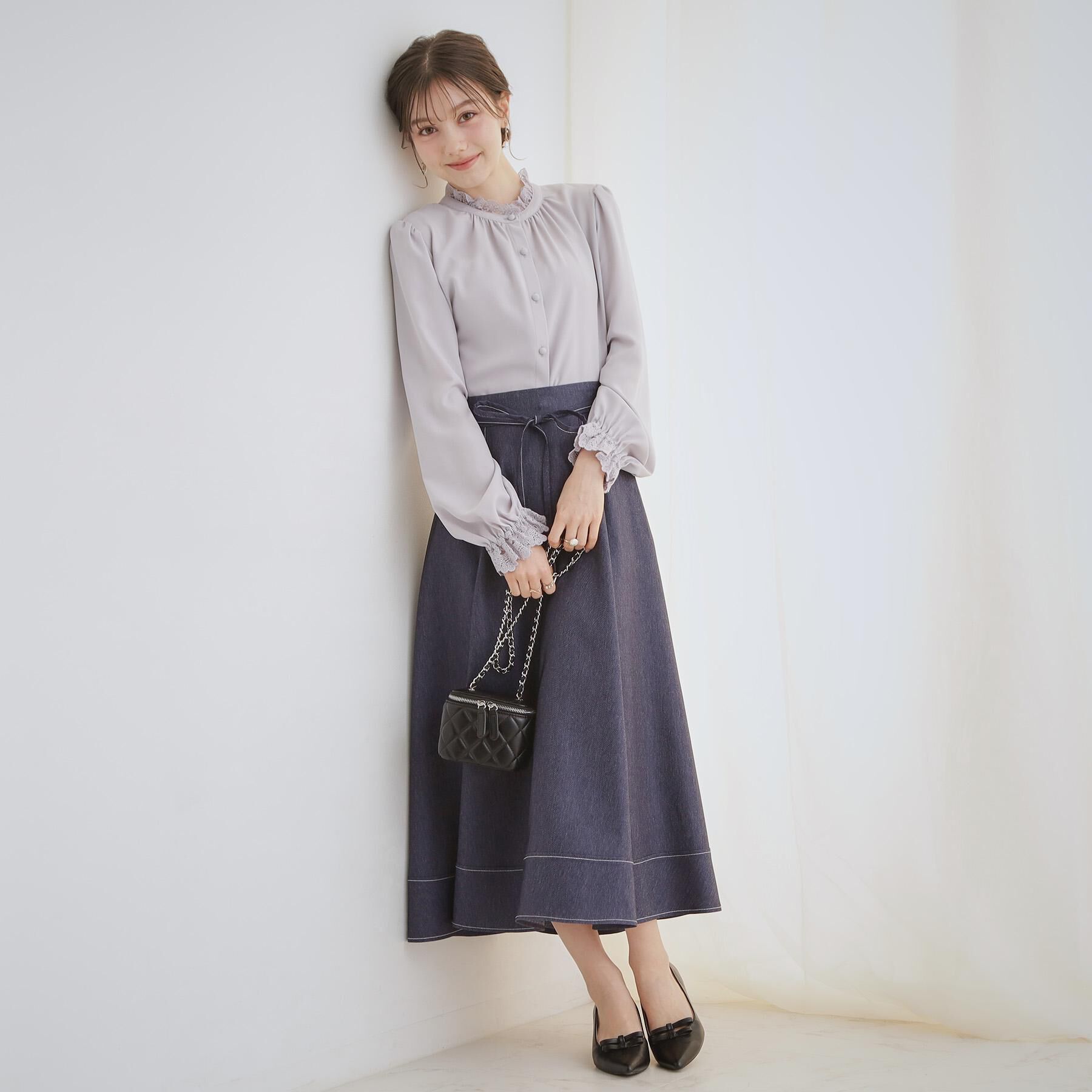 Couture broach「【2WAY・ハレの日・通勤】エンブロレースブラウス」|シャツ・ブラウス|