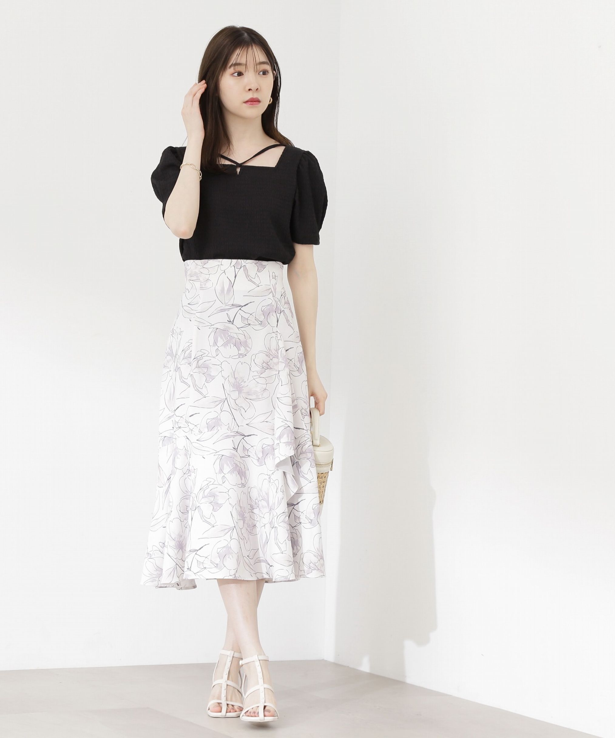 PROPORTION BODY DRESSING「ビッグフラワーマーメイドスカート」|スカート|