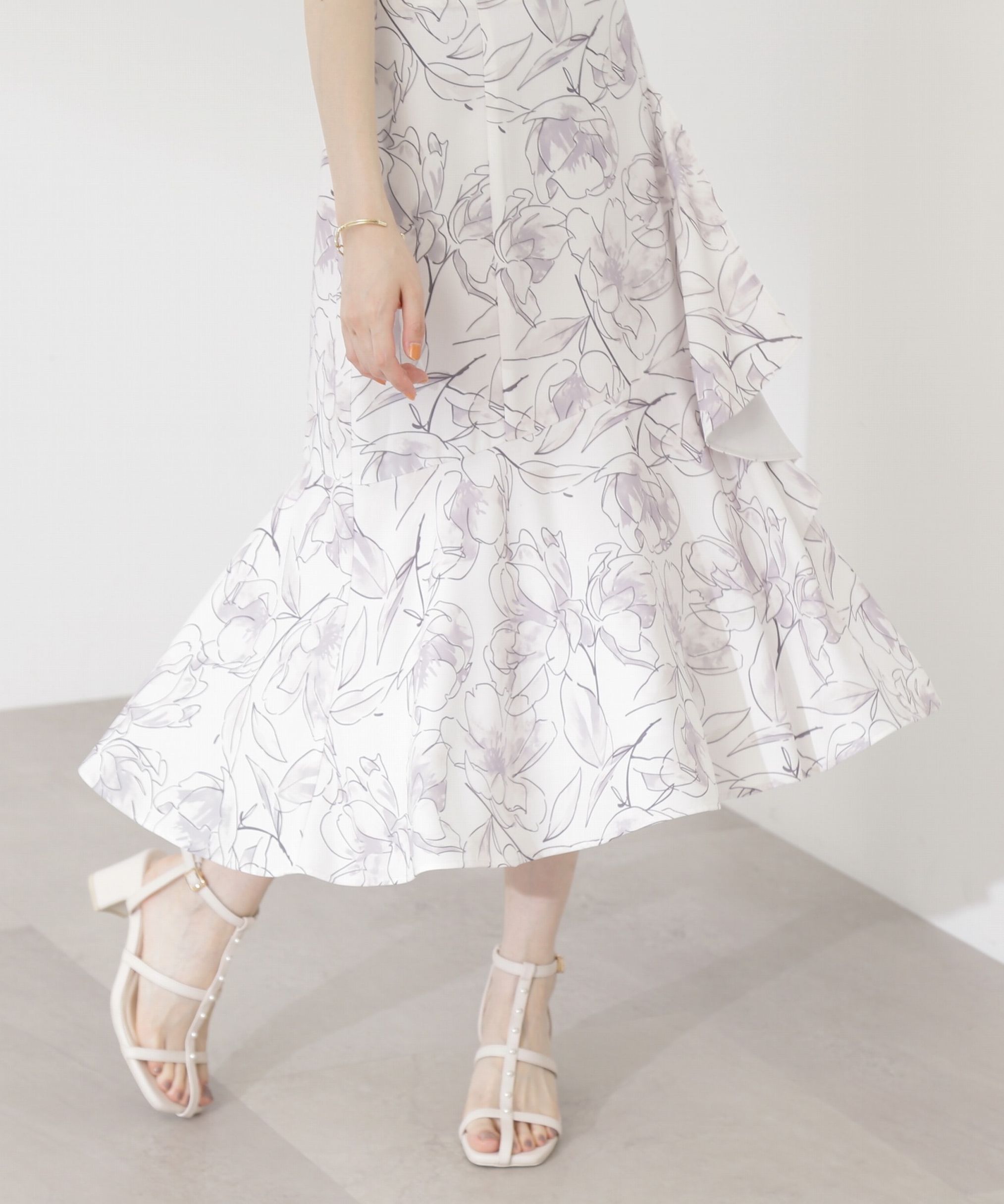 PROPORTION BODY DRESSING「ビッグフラワーマーメイドスカート」|スカート|