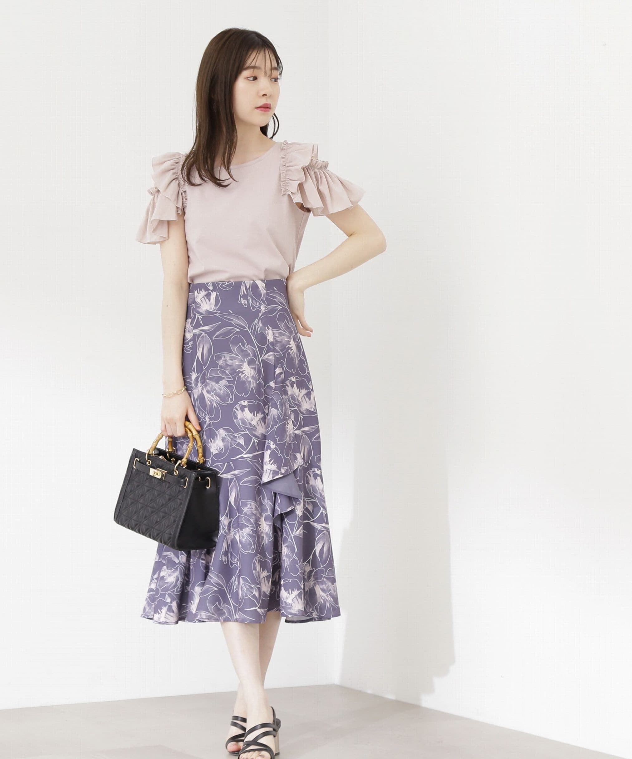 PROPORTION BODY DRESSING「ビッグフラワーマーメイドスカート」|スカート|