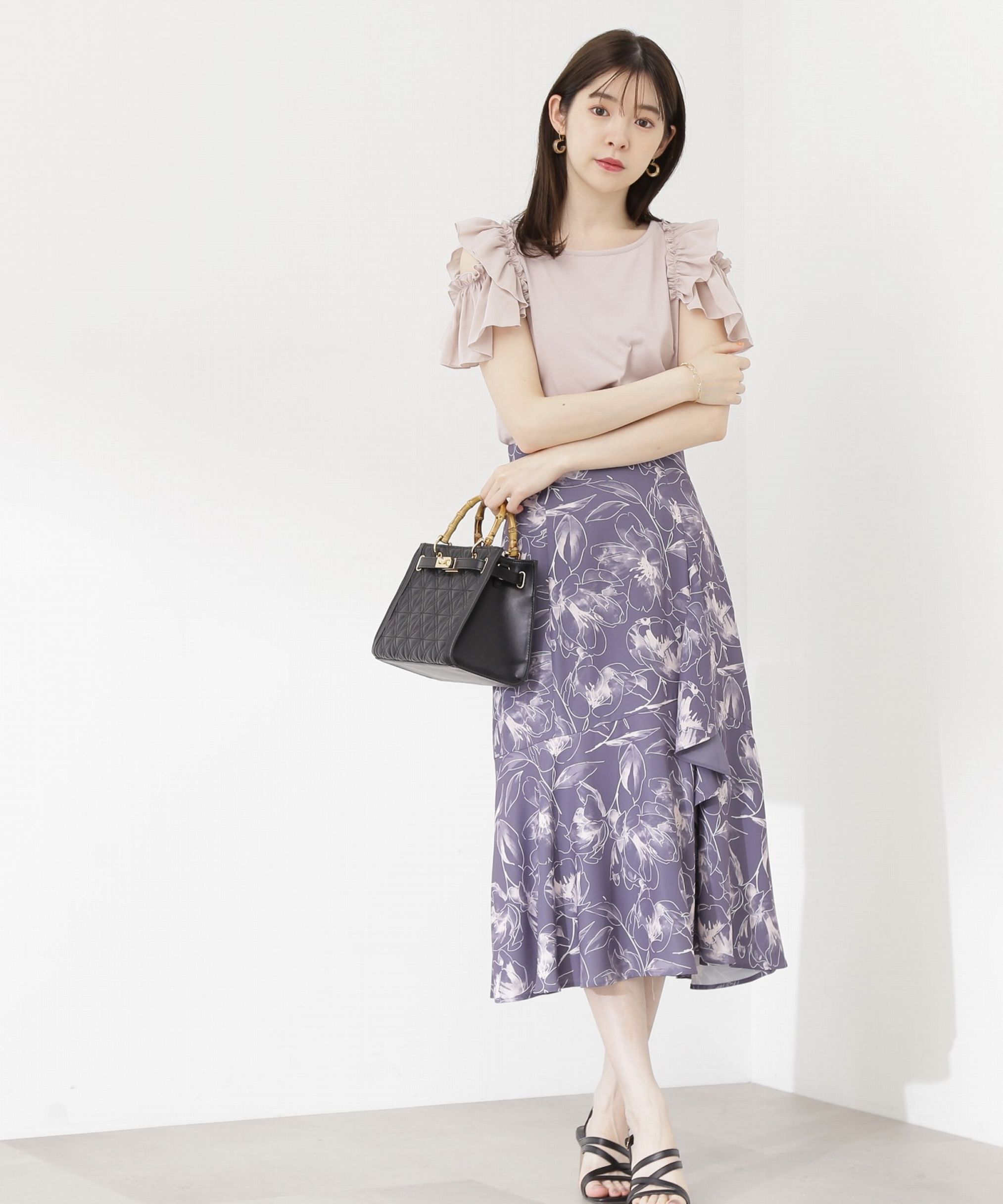 PROPORTION BODY DRESSING「ビッグフラワーマーメイドスカート」|スカート|