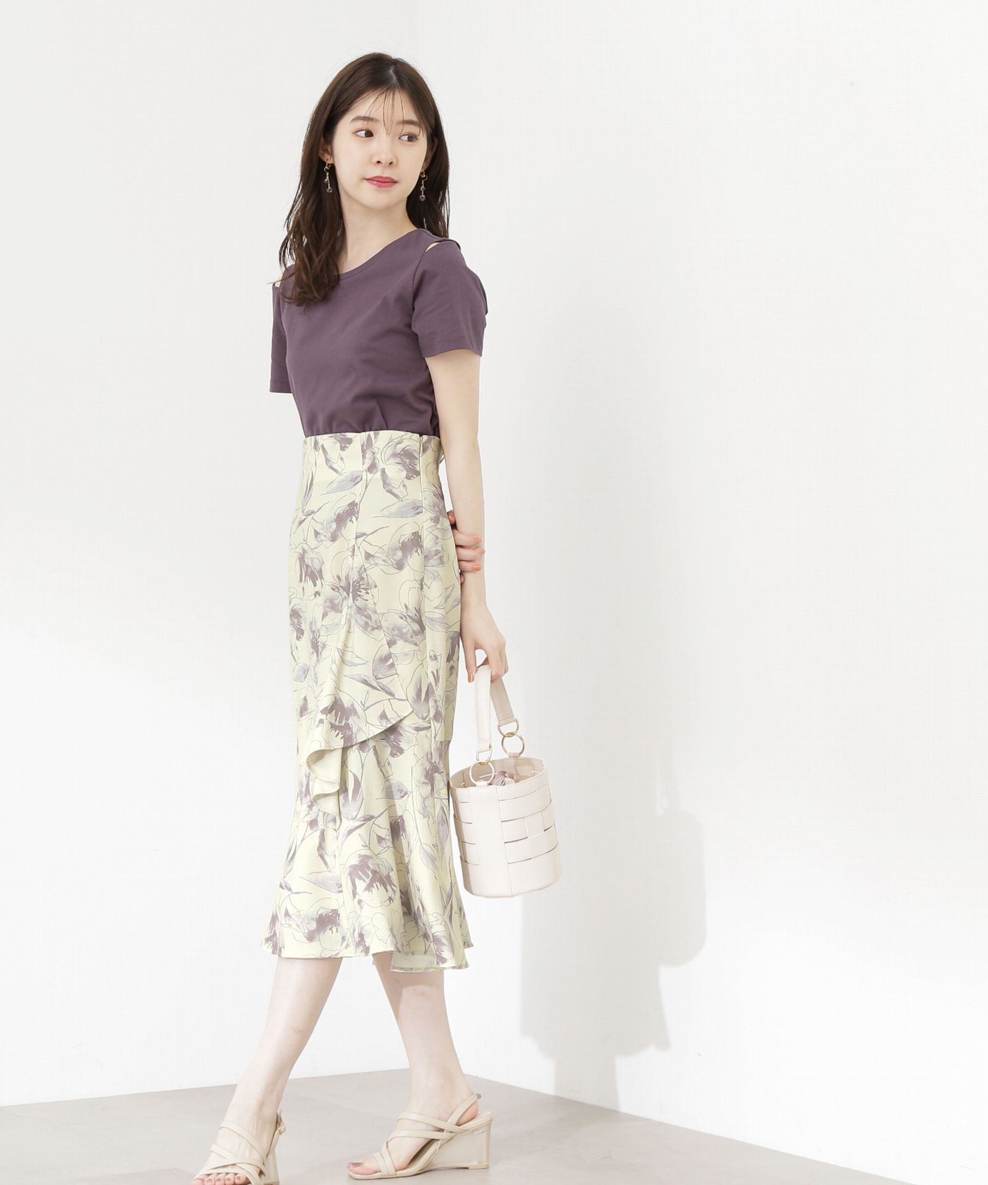 PROPORTION BODY DRESSING「ビッグフラワーマーメイドスカート」|スカート|