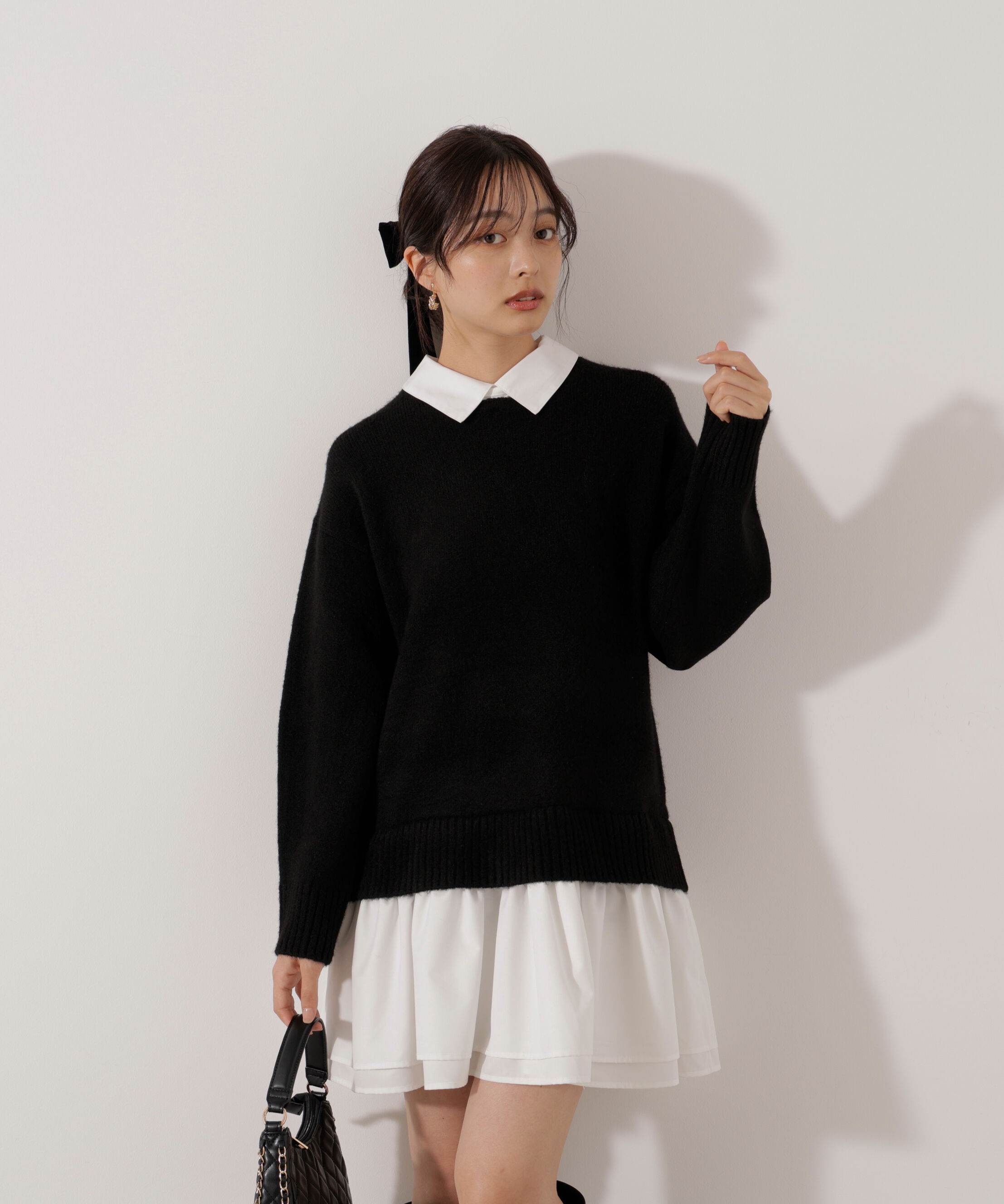 PROPORTION BODY DRESSING「＜加藤栞さん着用＞《EDIT COLOGNE》レイヤードミニワンピース」|ワンピース|
