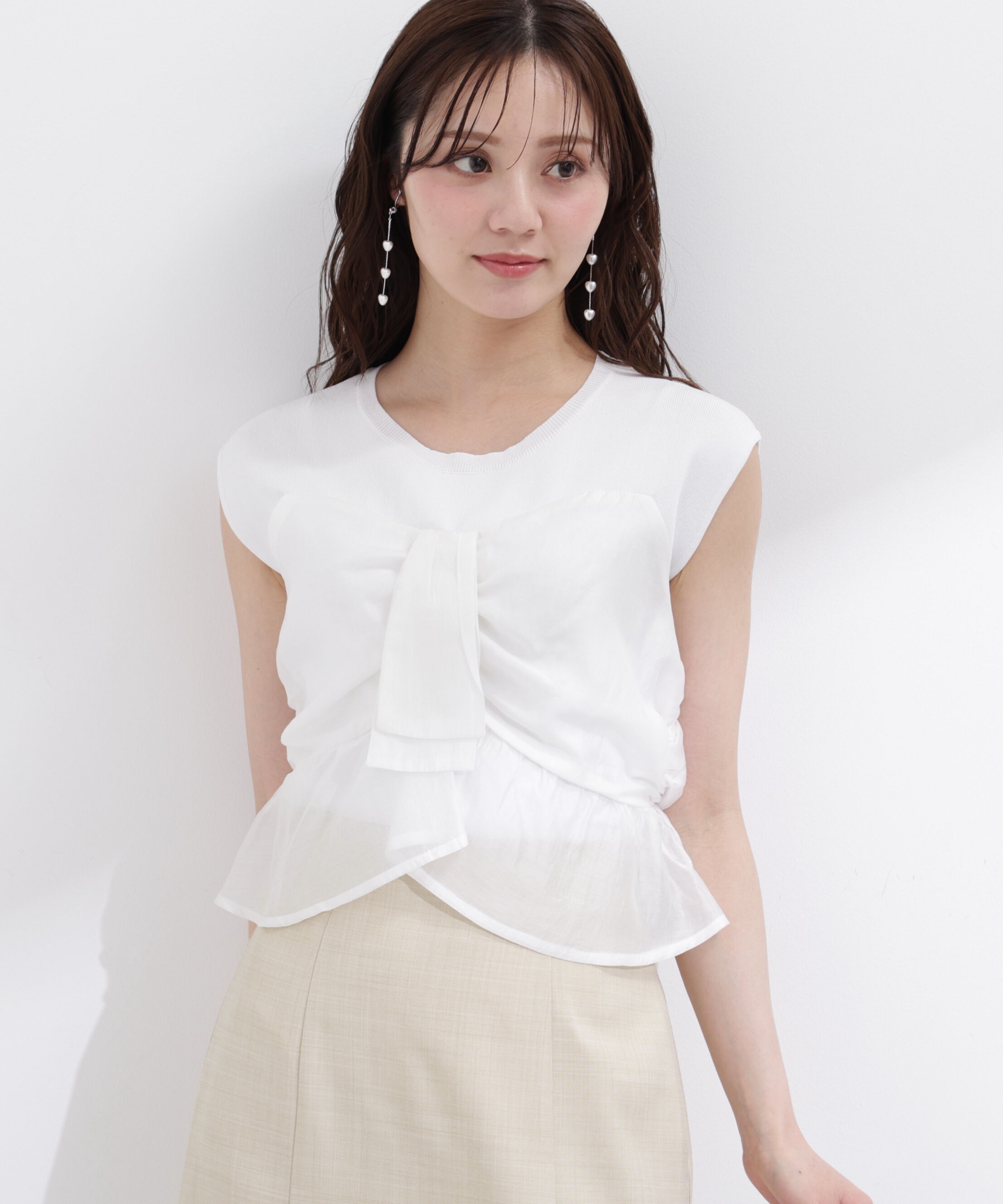 PROPORTION BODY DRESSING「ビスチェ付きニットトップス26SS」|ニット・セーター|