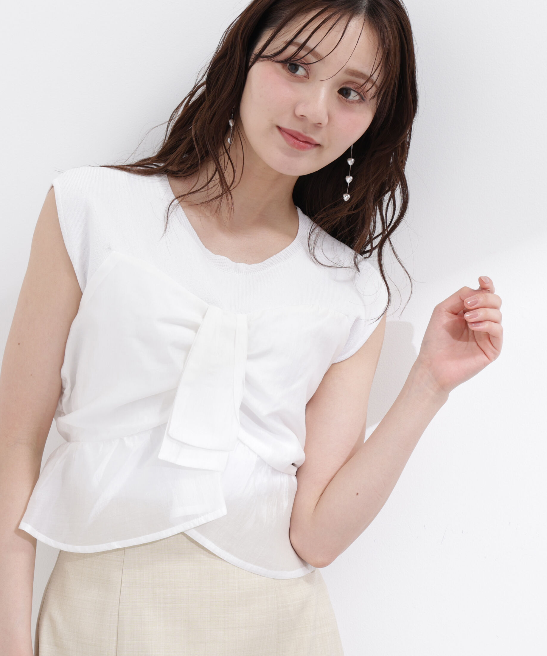 PROPORTION BODY DRESSING「ビスチェ付きニットトップス26SS」|ニット・セーター|