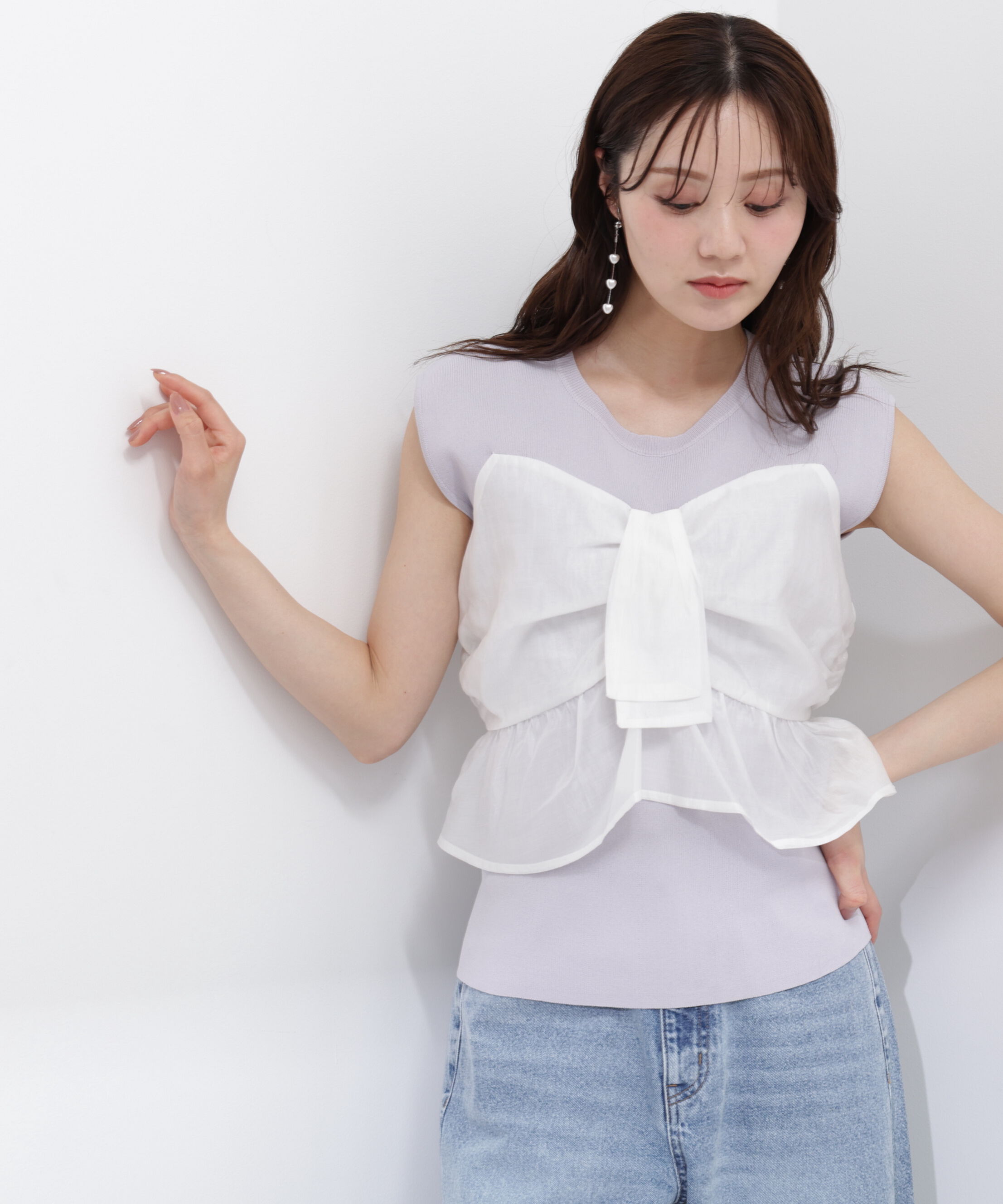 PROPORTION BODY DRESSING「ビスチェ付きニットトップス26SS」|ニット・セーター|