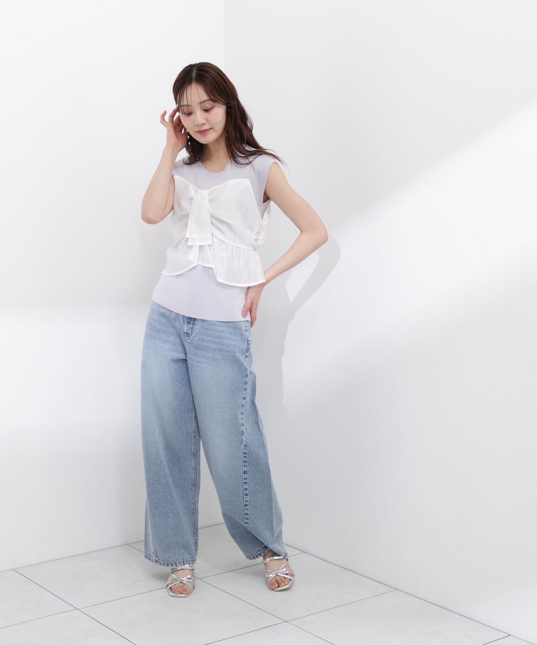 PROPORTION BODY DRESSING「ビスチェ付きニットトップス26SS」|ニット・セーター|
