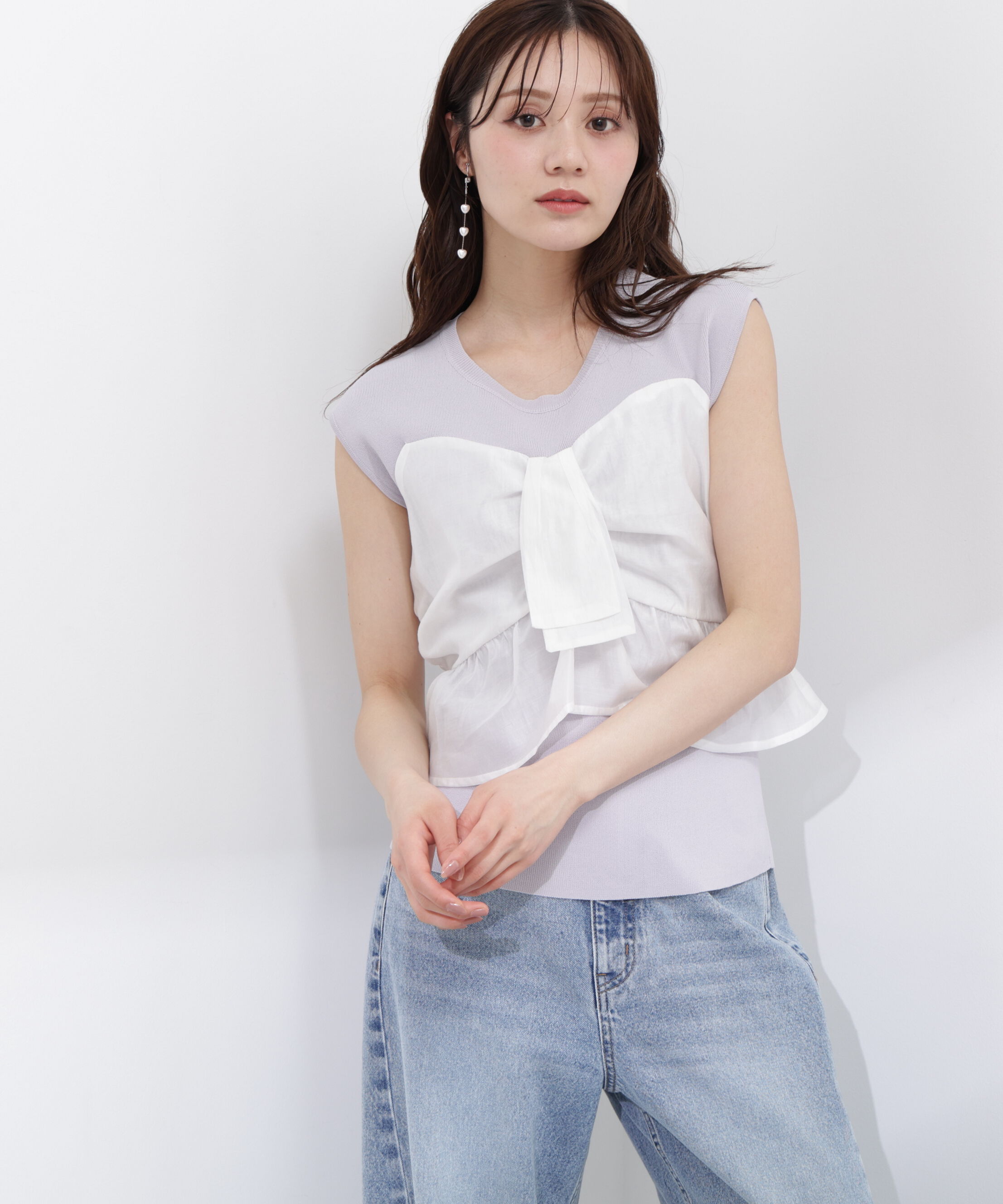 PROPORTION BODY DRESSING「ビスチェ付きニットトップス26SS」|ニット・セーター|