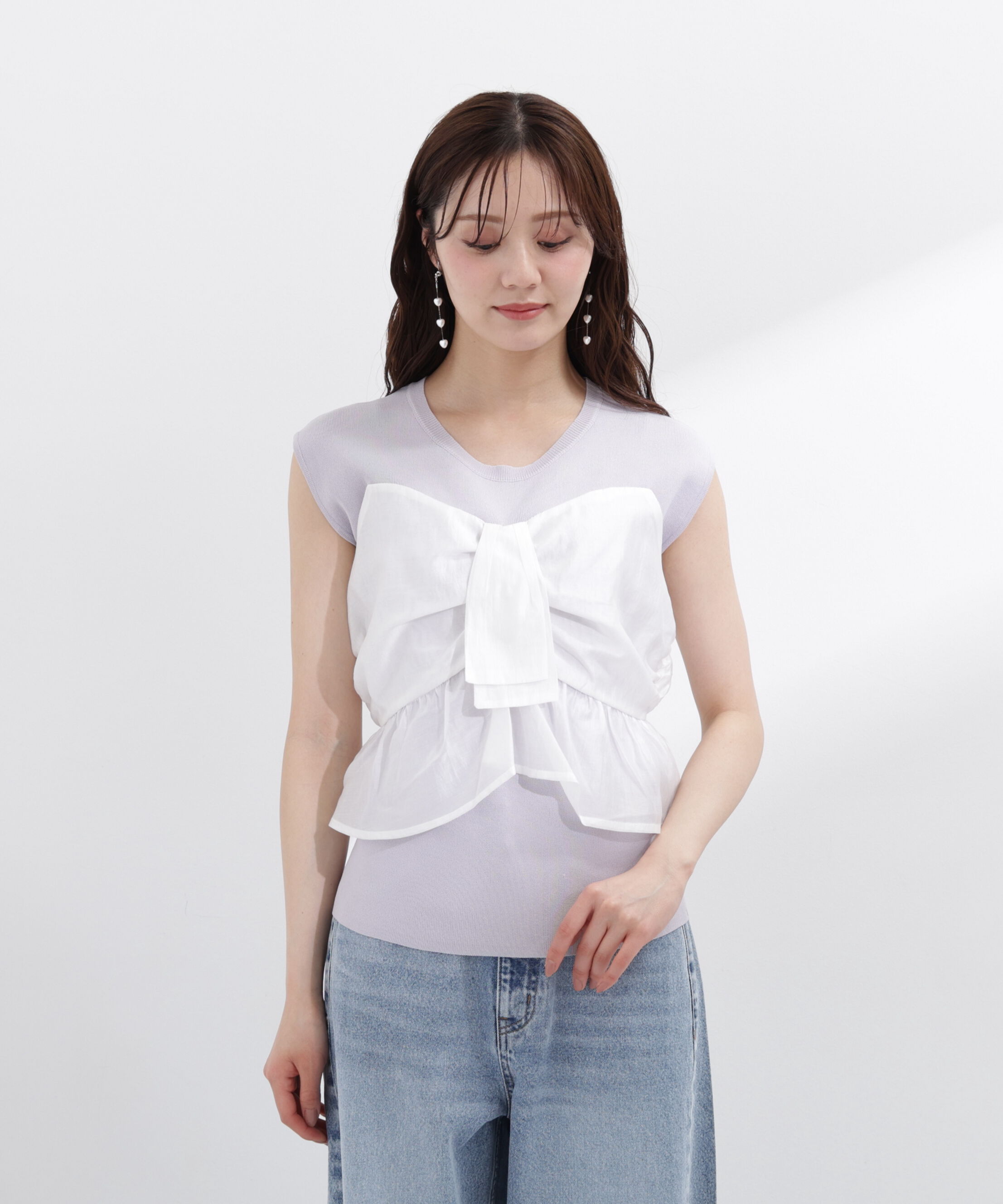 PROPORTION BODY DRESSING「ビスチェ付きニットトップス26SS」|ニット・セーター|