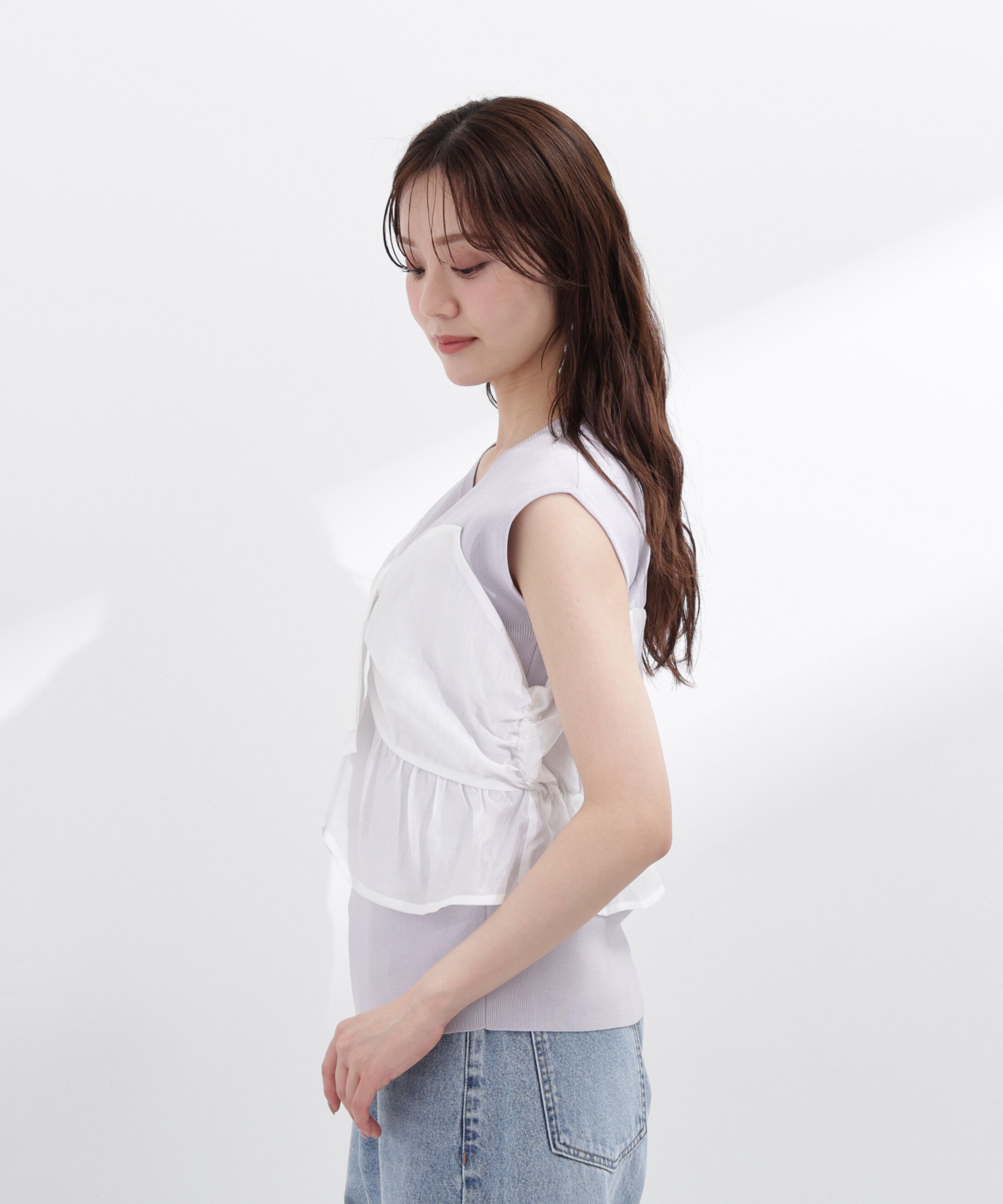 PROPORTION BODY DRESSING「ビスチェ付きニットトップス26SS」|ニット・セーター|