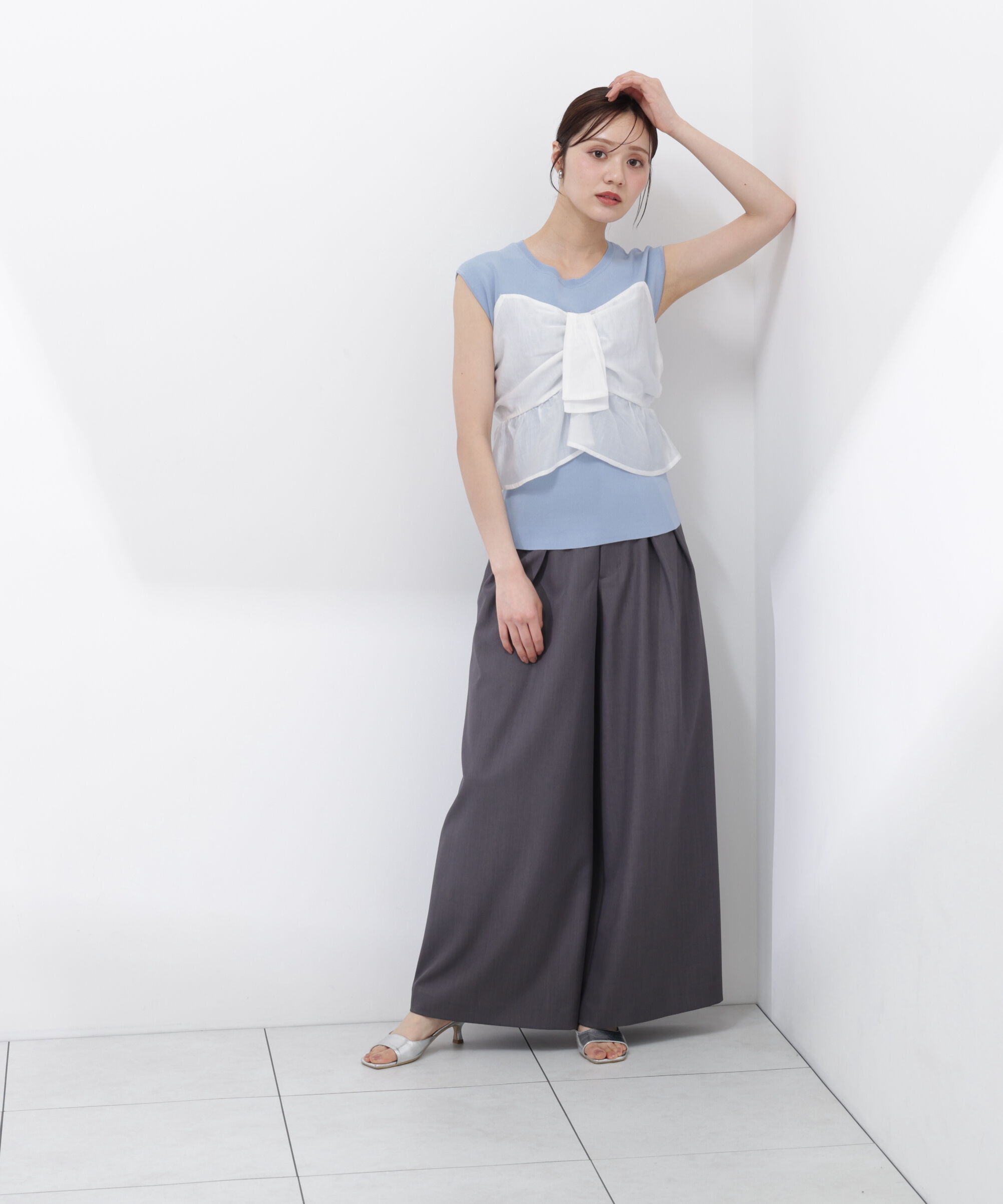 PROPORTION BODY DRESSING「ビスチェ付きニットトップス26SS」|ニット・セーター|
