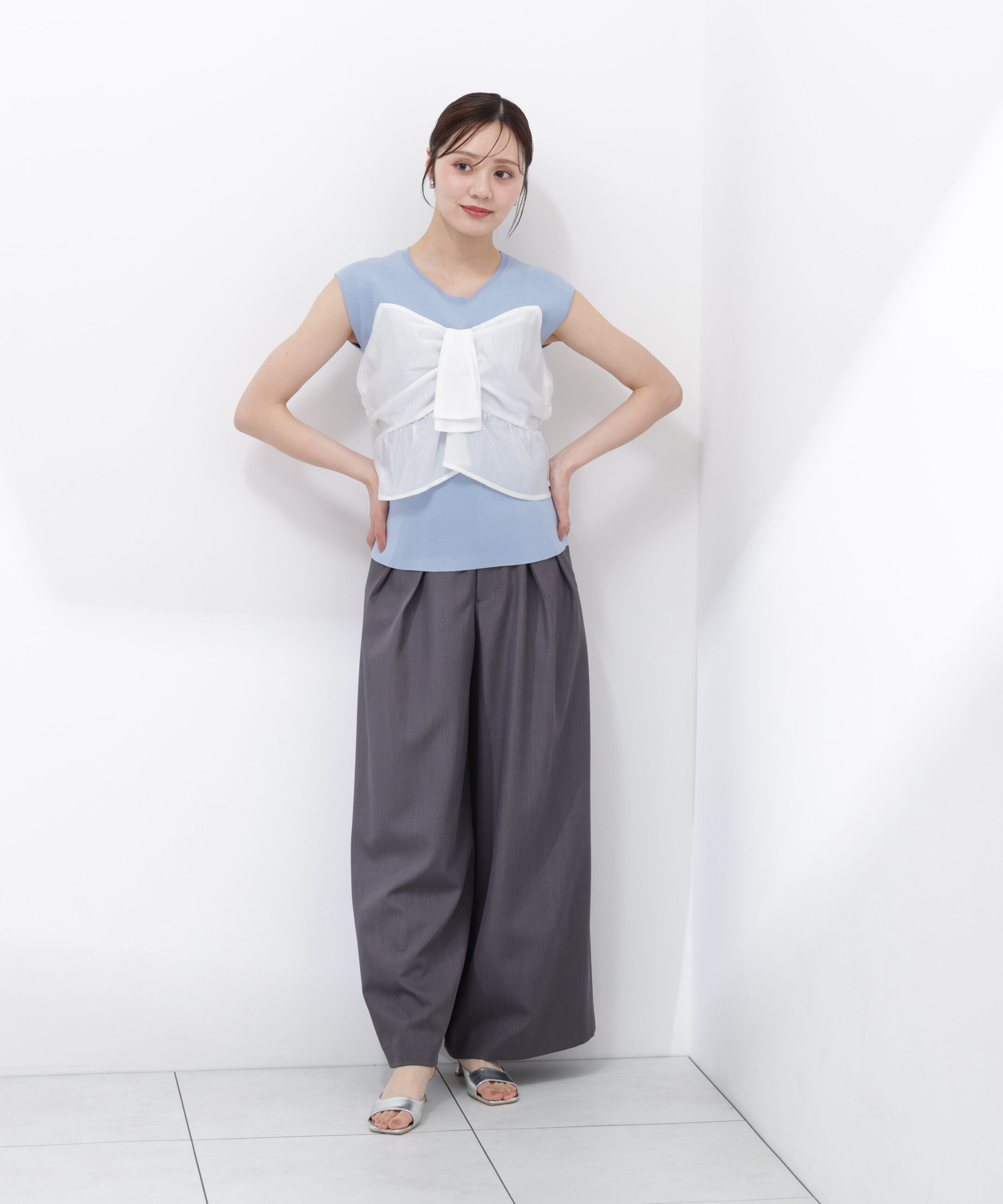 PROPORTION BODY DRESSING「ビスチェ付きニットトップス26SS」|ニット・セーター|