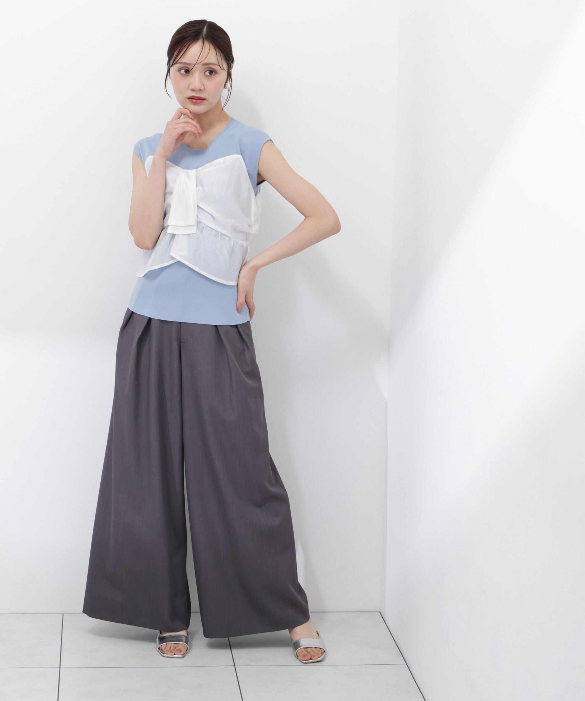 PROPORTION BODY DRESSING「ビスチェ付きニットトップス26SS」|ニット・セーター|