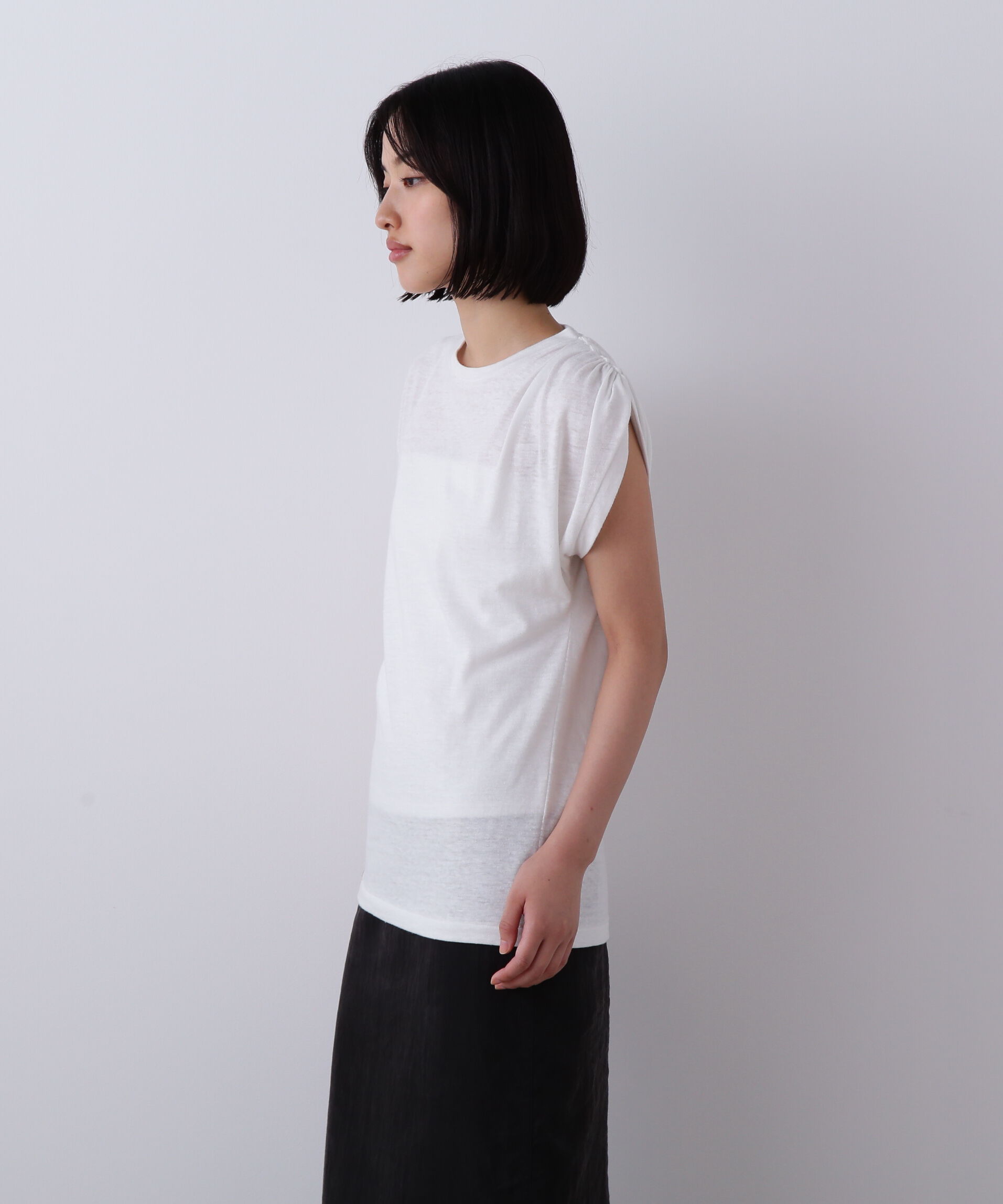 YLEVE 「YLEVE / TETRON COTTON SLUB YARN JERSEY SLEEVELESS PULLOVER」|Tシャツ・カットソー|