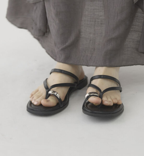 archives「フラットトングサンダル」|その他|BLACK