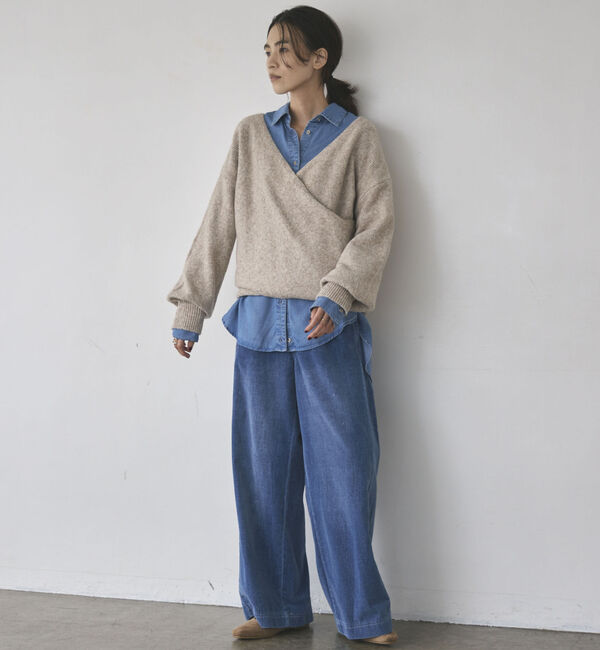 Doux archives「別珍デニムワイドパンツ」|デニム|