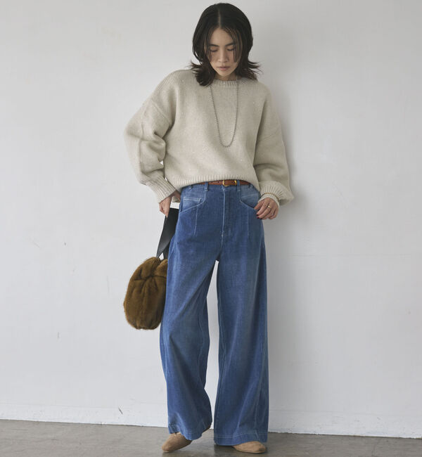 Doux archives「別珍デニムワイドパンツ」|デニム|