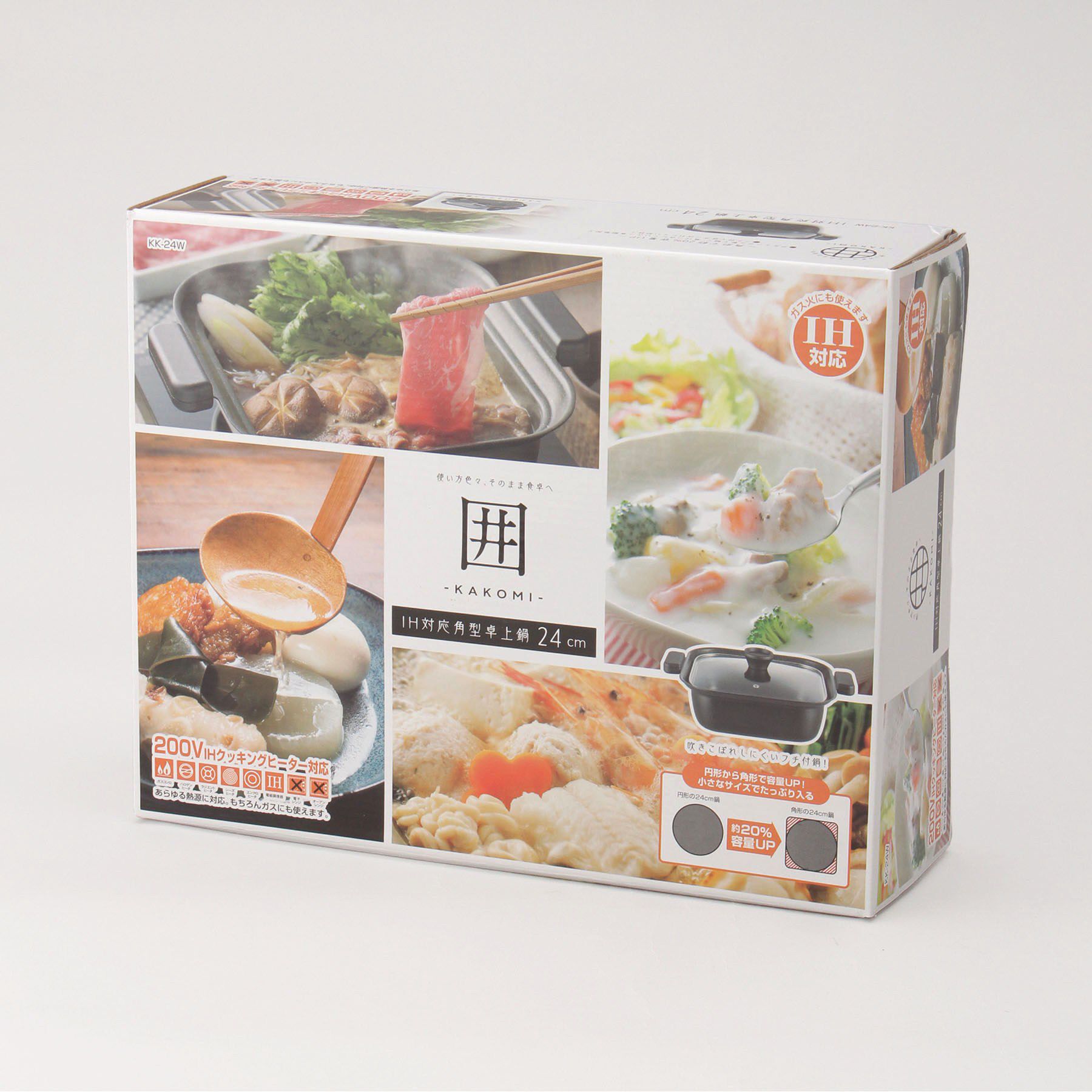 212 KITCHEN STORE「囲 -KAKOMI- IH対応角型卓上鍋24cm」|食器・キッチングッズ|