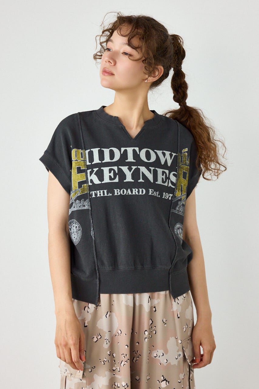 RODEO CROWNS「ドッキングカレッジスキッパースウェット」|Tシャツ・カットソー|C.GRY