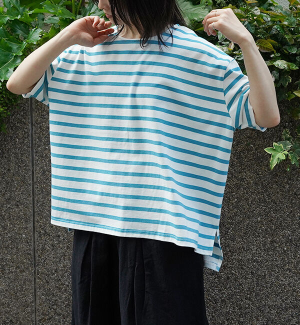 オローネ「サブリナボーダーTシャツ」|Tシャツ・カットソー|