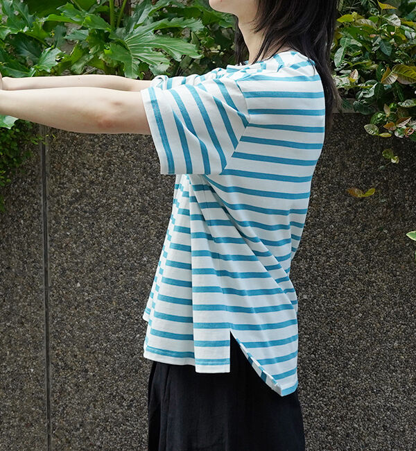 オローネ「サブリナボーダーTシャツ」|Tシャツ・カットソー|