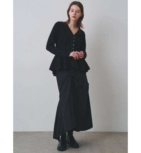 ELENDEEK「ASYME TUCK DESIGN SK」|スカート|