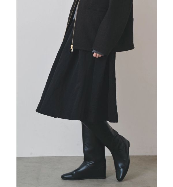 ELENDEEK「RANDOM TUCK MIDI SK」|スカート|