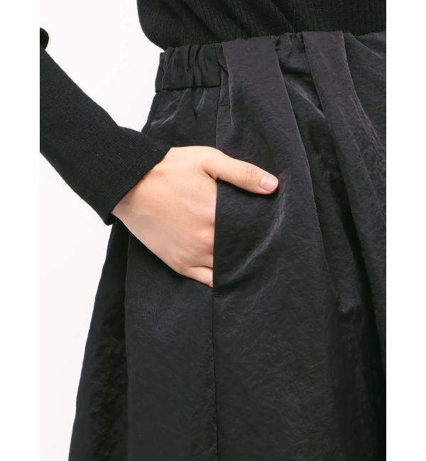 ELENDEEK「RANDOM TUCK MIDI SK」|スカート|