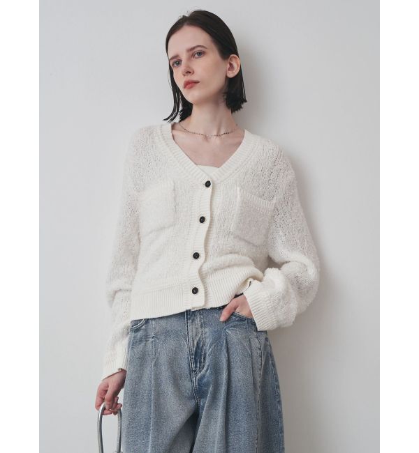 ELENDEEK「TAPE YARN TWEED KT CD」|カーディガン|