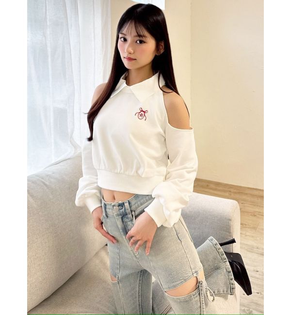 RESEXXY「2WAYカラーロゴスウェット」|Tシャツ・カットソー|