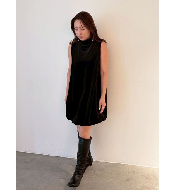 LAGUNAMOON「LADYベロアバルーンニミワンピース」|ワンピース|