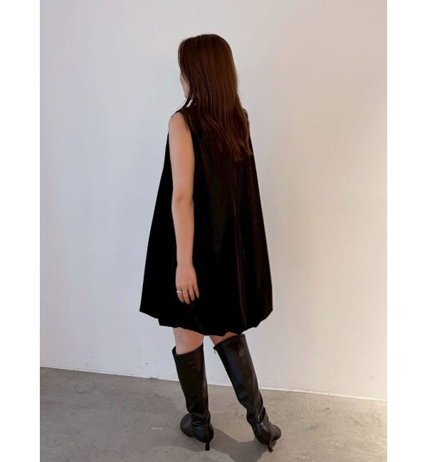 LAGUNAMOON「LADYベロアバルーンニミワンピース」|ワンピース|