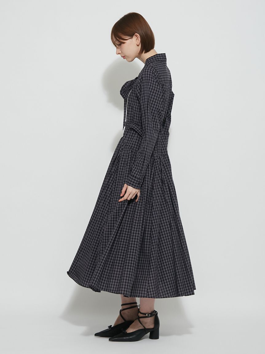 FURFUR「【限定サイズ】ベルト付きボウタイワンピース」|ワンピース|