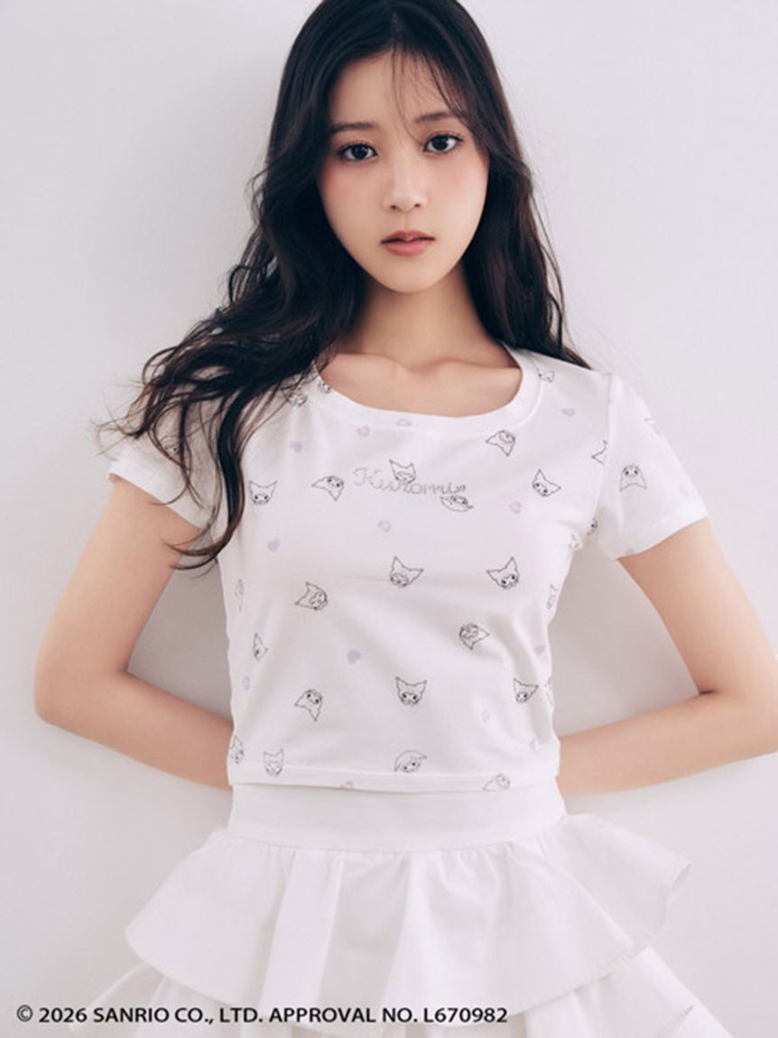 SNIDEL「【クロミ】コンパクトTシャツ」|Tシャツ・カットソー|WHT